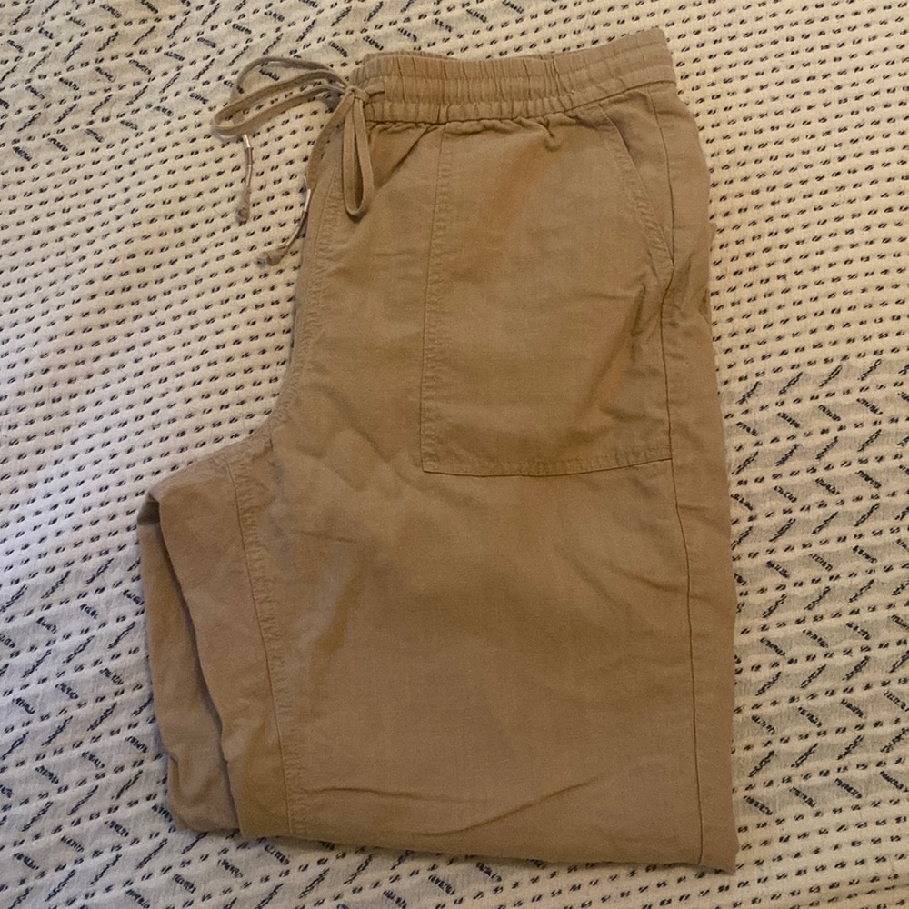 J. Crew linen pants, size M
